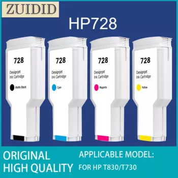 Картридж с чернилами для HP 728, совместимый с HP DesignJet для HP T830 T730, картридж с чернилами F9J67A F9J66A F9J65A