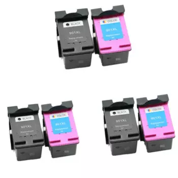 Картридж с цветными чернилами для HP 901 Officejet 4500 J4580 J4550 J4540 J4680 J4524 J4535 J4585 J4624, 6 шт.