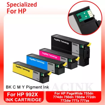 Картридж с пигментными чернилами для HP PageWide 755dn 774dn 750dn 750dw 772dn 772dw 777z 777zs, HP 992
