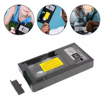 Кассетный адаптер VHS на Vhsc, адаптер ленты, прочный, черный, профессиональный, конвертер ленты 12 мм для видеокассетного проигрывателя, Vcr-плеера
