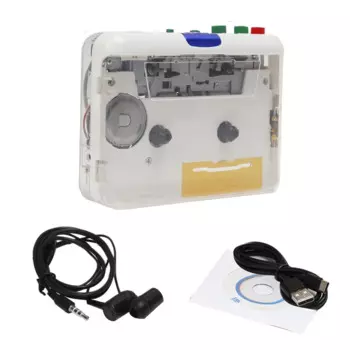 Кассетный плеер Walkman MP3/CD Аудио Автоматический обратный USB-кассетный плеер Кассетный MP3-конвертер Встроенный микрофон Простота в использовании