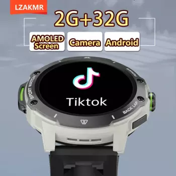 KB08 Smartwatch Camera SIM Call 1.43" AMOLED Screen Smart Watch Precise Positioning Heart Rate Monitoring Popular APP Downloads