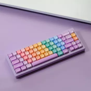 KBCaps колпачки для клавиш с градиентными цветами 126 клавиш PBT краска Сублимация MOA профиль колпачки для MX переключатели механическая клавиатура колпачки для клавиш MOA