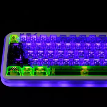 KBCaps PBT материал 173 клавиши прозрачные колпачки для клавиш Mecha сублимационная краска вишневый профиль для переключателей MX игровая механическая клавиатура