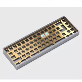 KBD 67/68 клавиша латунная позиционирующая пластина 68 клавиш клавиатура совместимая с TOFU65 Tada68 KBD65 матовая латунь 65% Раскладка
