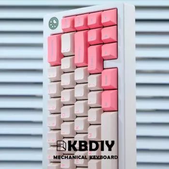 KBDiy 167 клавиш/комплект GMK валентинка PBT колпачки для ключей Вишневый профиль ISO колпачок для механических клавиатур MX DIY пользовательский розовый двойной выстрел