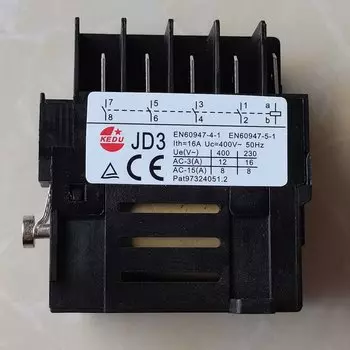 KEDU JD3 10Pins 400V 50Hz 12A электрическое реле 4NO с функцией отключения питания и защиты от пониженного напряжения