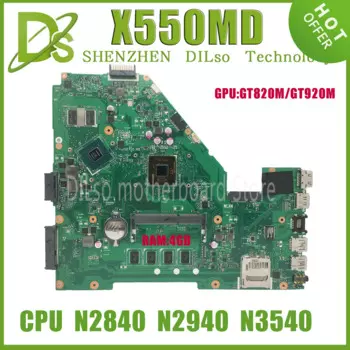 KEFU X550MD Материнская плата для ноутбука ASUS X550MJ X552M X550M X552MD X552MJ Материнская плата для ноутбука 4 ГБ/0 ГБ ОЗУ N3530/N3540 GT820M GT920M