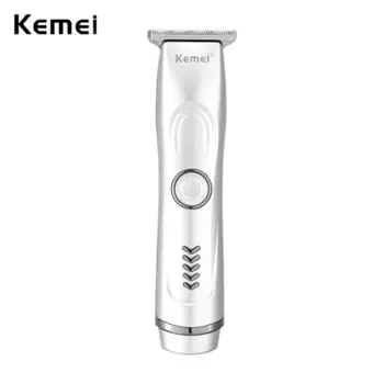 Kemei 6011 портативный мини-триммер для волос 0 мм T-blade Профессиональная Парикмахерская Машинка для стрижки волос маленькая электрическая машинка для стрижки волос с зарядкой от USB