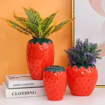 Керамическая ваза для клубники boyouCeramic, цветочный горшок, Декор, центральный кусок фруктов, суккулентов, аксессуары для украшения гостиной и дома