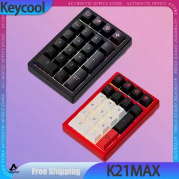 Keycool K21Max многофункциональная клавиатура на заказ 3 режима 2,4g Bluetooth беспроводная клавиатура 16 клавиш мини клавиатура на заказ Мини-клавиатуры