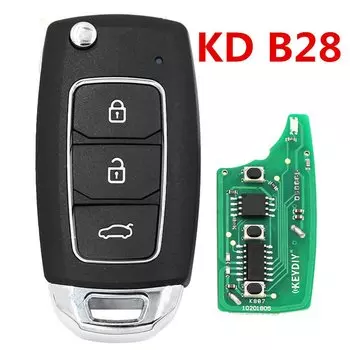 KEYDIY B28 Универсальный KD 3 кнопочный автомобильный пульт дистанционного управления ключ серии B автомобильные аксессуары для KD900 мини инструменты 5 шт./партия