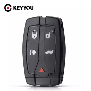 KEYYOU 10 шт. Новый Сменный Ключ заготовка для LAND ROVER FREELANDER 2 5 кнопок дистанционный смарт-брелок чехол Корпус необработанное лезвие автозапчасти