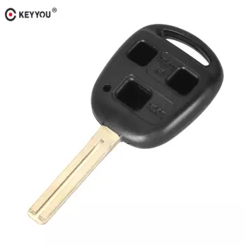 KEYYOU 3-кнопочный чехол для дистанционного брелока, чехол для автомобильного ключа для Lexus RX300 ES300, замена чехла для авто ключей