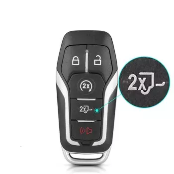 KEYYOU 4/5 кнопочный умный автомобильный чехол для ключа дистанционного управления для Ford Edge Mondeo Mustang F-150 Explorer Filp Автомобильный ключ пустой корпус 2015-2017