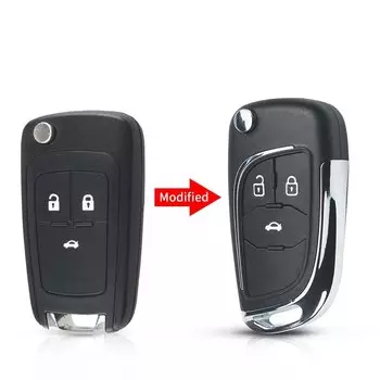 KEYYOU флип-складной чехол для дистанционного ключа автомобиля Chevrolet Cruze Epica Lova Camaro Impala Fit Astra J Corsa E Insignia Zafira C