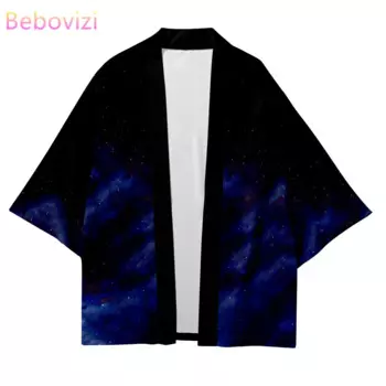 Кимоно женское, с принтом волка, 5XL, для пляжа