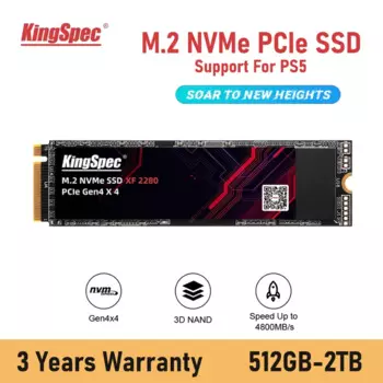 KingSpec Ssd M2 Nvme Pcie 4 0 M2 2280 Внутренние твердотельные накопители 1 ТБ 512 ГБ 2 ТБ для PS5 Game Desktop PC Laptop Жесткий диск M.2 Gen4