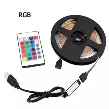 KISUFU RGB Светодиодная лента 5В USB 60 светодиодов