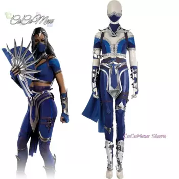 Китаи Косплей Mortal Kombat 1, костюм, сексуальный женский укороченный топ, брюки, полный комплект, униформа воина-ниндзя, костюм на Хэллоуин, карнавал, вечеринку