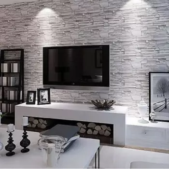 Китайские 3D обои с имитацией камня, ретро каменный узор, каменный кирпич, рисунок кирпича, индивидуальные обои для ресторана