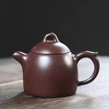 Китайский ручной чайник JINGDE TEA SET из фиолетовой глины объемом 201-300 мл