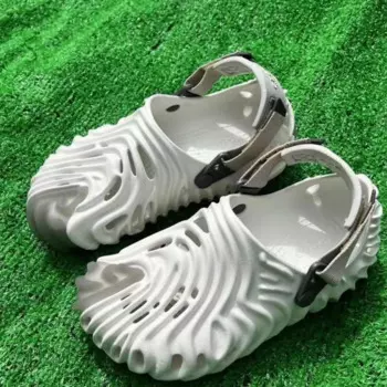 Классические сабо унисекс для взрослых Crocs, новая обувь с отпечатками пальцев, тапочки для женщин и мужчин, непромокаемые сандалии, летние уличные пляжные сандалии Sl