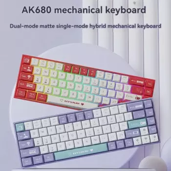 Клавиатура Ajazz AK680 Механическая Беспроводная с поддержкой Bluetooth и функцией горячей замены