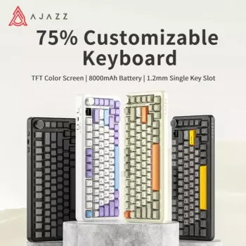 Клавиатура AJAZZ AK820 MAX Механическая игровая, 8000 мА · ч, 2,4 ГГц, Type C, 82 клавиши