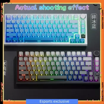 Клавиатура Ajazz AK820 Механическая игровая, беспроводная клавиатура с поддержкой Bluetooth, 3 режима, RGB подсветка, замена в процессе работы