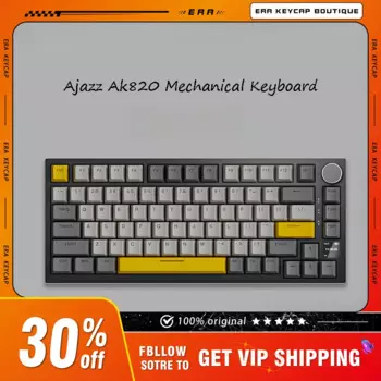 Клавиатура Ajazz Ak820 Механическая проводная, 82 клавиши, RGB