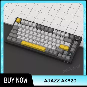 Клавиатура Ajazz Ak820 Механическая Проводная с Rgb-подсветкой, 3 режима