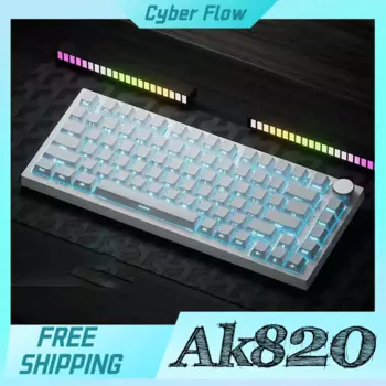 Клавиатура Ajazz Ak820 Механическая Проводная/трехрежимная, с Rgb Подсветкой