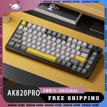Клавиатура Ajazz AK820Pro игровая механическая, 3 режима, USB/2,4G/Bluetooth