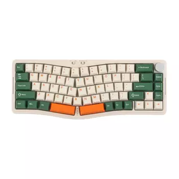Клавиатура Ajazz AKS068 Pro для ПК, механическая беспроводная клавиатура с разрезом и металлической ручкой, три режима работы, с плитой