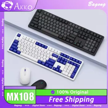 Клавиатура Akko MX108 Механическая беспроводная, 2,4 ГГц, Bluetooth