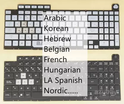 Клавиатура AR KR HB BE FR HG LA SP NE для ASUS V185062BS1 V185062FS1 V185062BE1 V185062FE1 0KNR0- 661SFR00/ 661LLA00/ 661LSP00