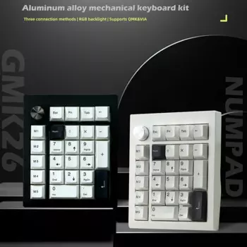 Клавиатура цифровая Проводная, 2,4 ГГц/BT5.0/Type-C, 26 клавиш