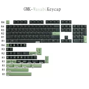 Клавиатура для механической клавиатуры GMK Wasabi набор клавиш Вишневый профиль краситель-сублимация совместимый GK61 64 68 84 87 96 108
