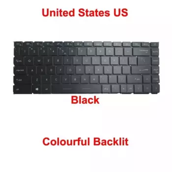 Клавиатура для MSI Stealth 15M A11UEK A11UEKV A11UE A11SDK A11SEK MS-1562 с RGB-подсветкой, раскладка США