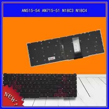 Клавиатура для ноутбука ACER AN515-54 AN715-51 N18C3 N18C4, клавиатура для замены ноутбука
