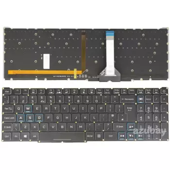 Клавиатура для ноутбука Acer Predator Helios 300 PH315-53 lg05p _ p10b3l NKI15131GR PK133BK1C12 UK RGB подсветка