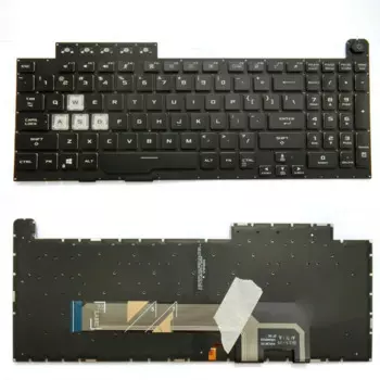 Клавиатура для ноутбука ASUS TUF Gaming FA566II FA566IH FA566IU, черная, американская, английская, с подсветкой
