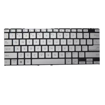 Клавиатура для ноутбука ASUS Vivobook S 14 Flip R3402Q R3402Y R3402QA R3402YA, серебристая, с подсветкой, США
