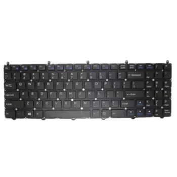 Клавиатура для ноутбука CLEVO W763C W763S W763SUA W763SUN W763T W763TUN, черная, американская версия