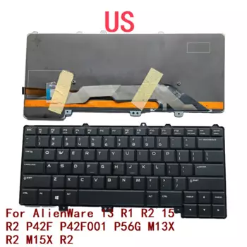 Клавиатура для ноутбука Dell AlienWare 13 R1 R2 15 R2 P42F P42F001 P56G M13X R2 M15X R2