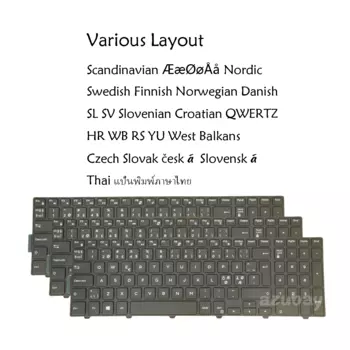 Клавиатура для ноутбука Dell Inspiron 15- 7557 7559, 17- 5758 5755 5759 шведская финская Датская норвежская Чешская Словацкая тайская словенская