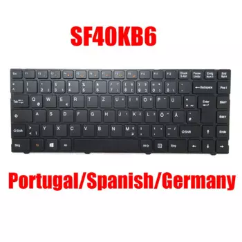 Клавиатура для ноутбука GR PO SP для ECS SF40KB6, Португалия, испанская, Германия, черная, новая