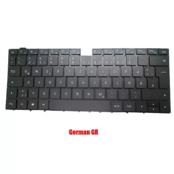 Клавиатура для ноутбука Honor MagicBook 14 NIR-WAP9HWNRP черный с подсветкой GR/NE/BE/IT/UK/US/SP/FR/TI/RU