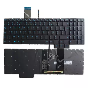 Клавиатура для ноутбука Lenovo IdeaPad Gaming 3-15IMH05 15ARH05 15ACH GY530 GY550 GY570 French FR с подсветкой, синяя буква